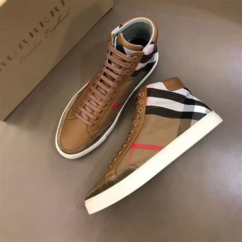 cheap burberry mens sneakers|designer burberry high top sneakers.